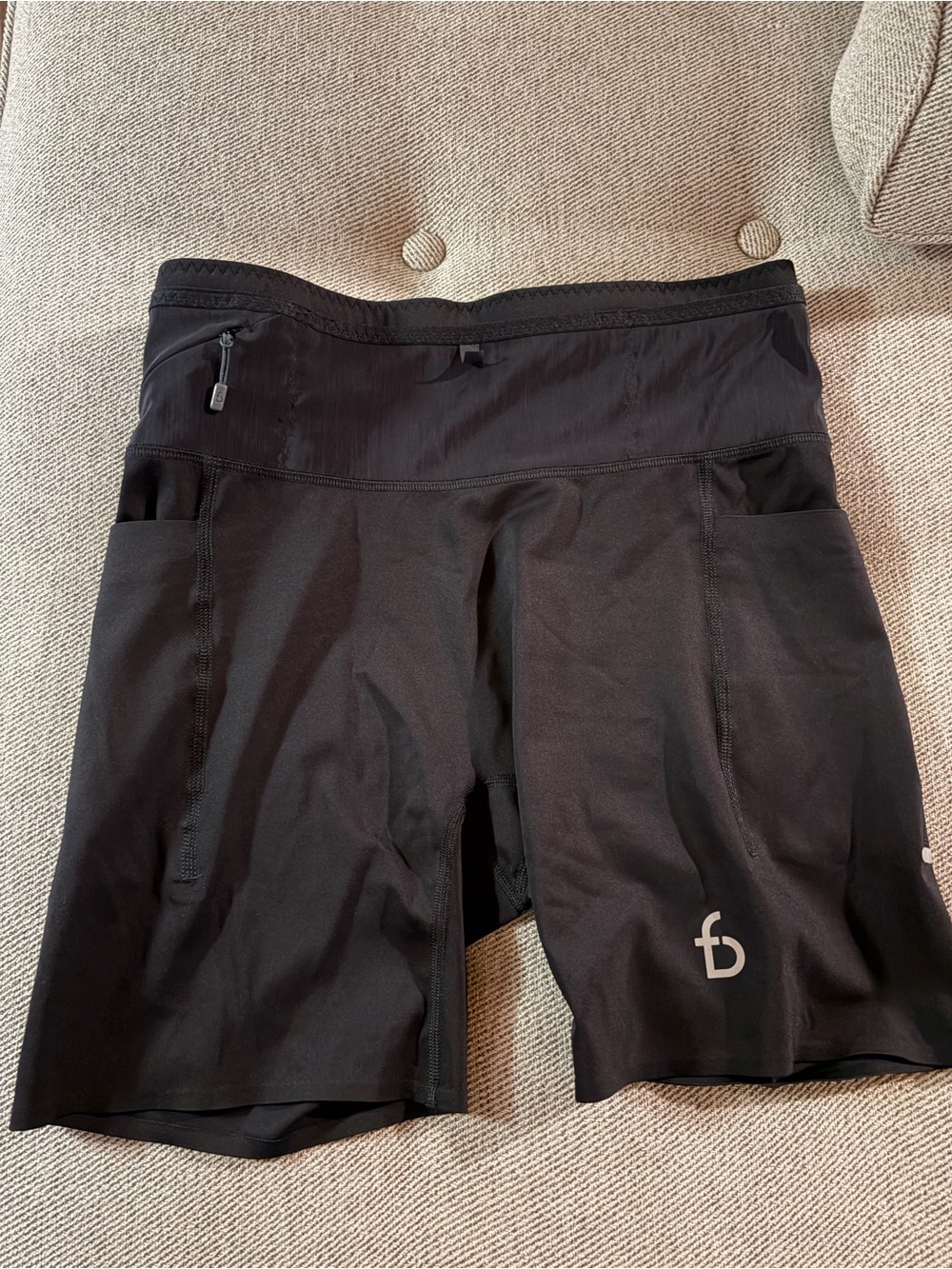 Flip belt women’s running shorts